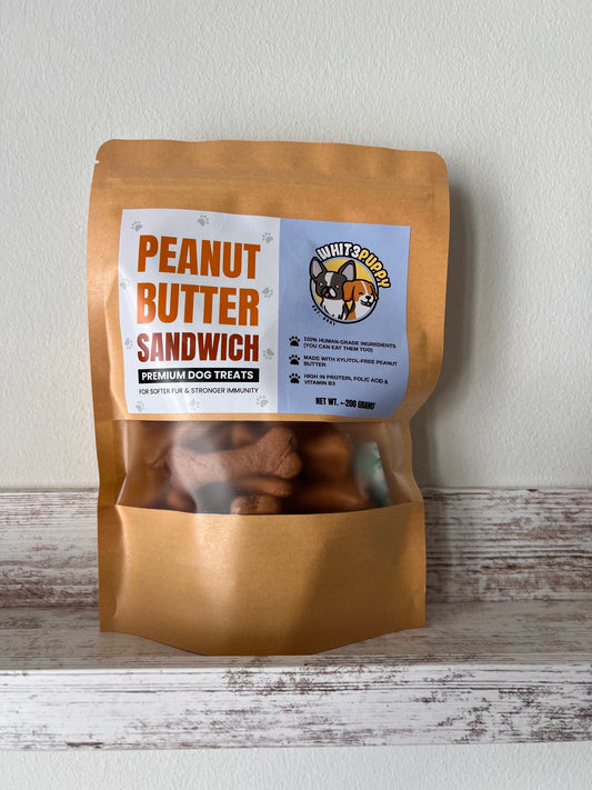Peanut Butter Sandwich Healthy Dog Treats